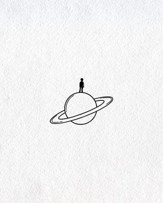 تاتو مینیمال سیاره